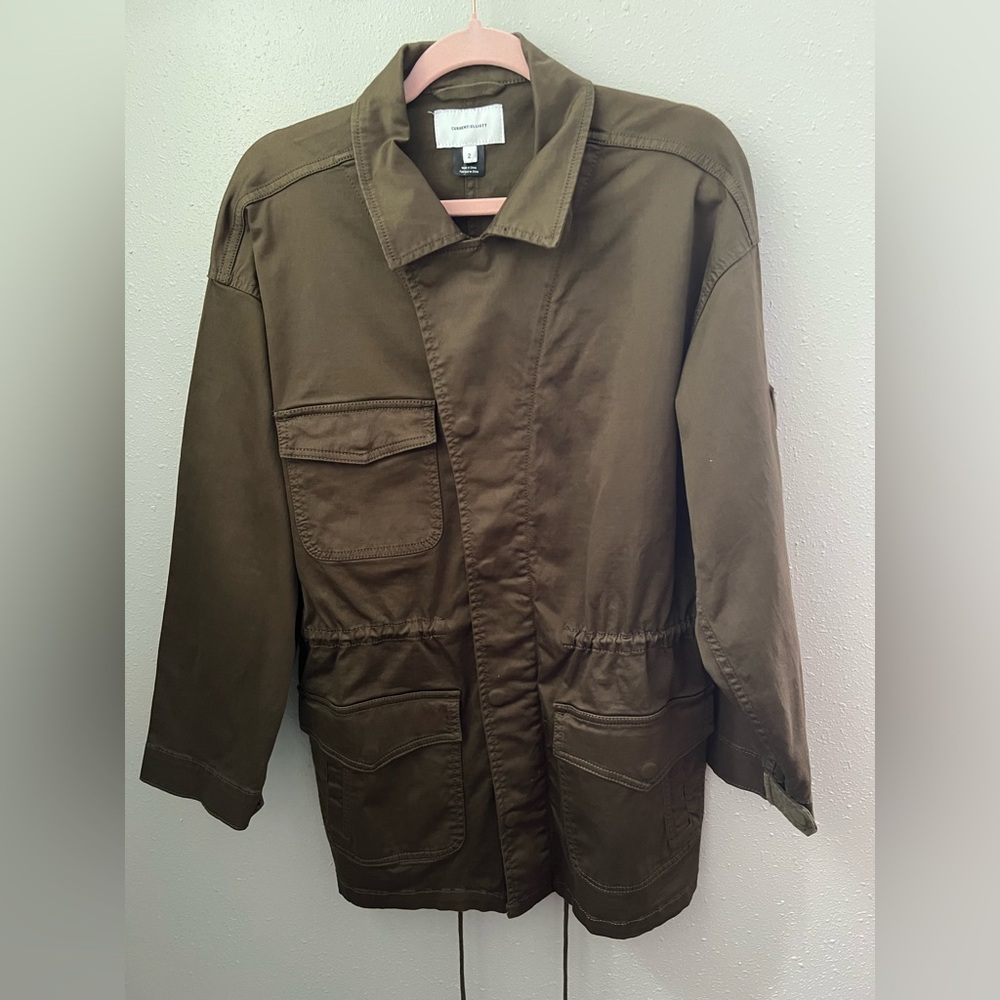 Current/Elliott The Updated Infantry Jacket In Army Green Size 2 New - Picture 2 of 13